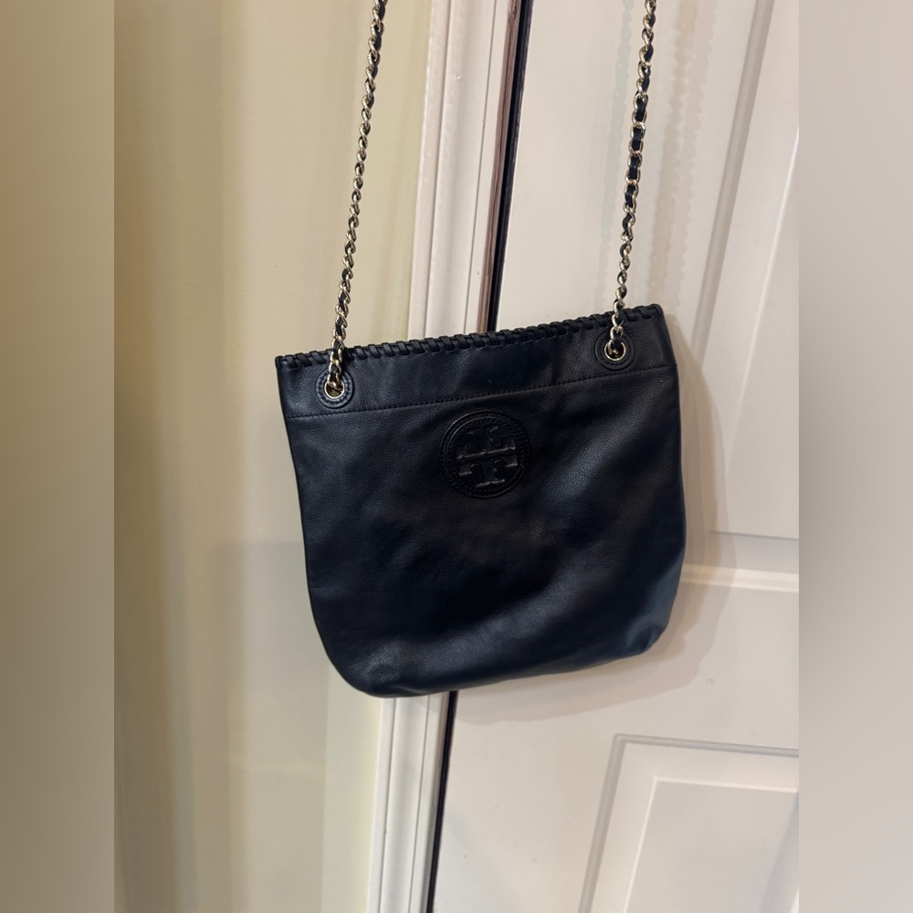 Tory Burch bag leather chain messenger/ shoulder bag Niceβ
